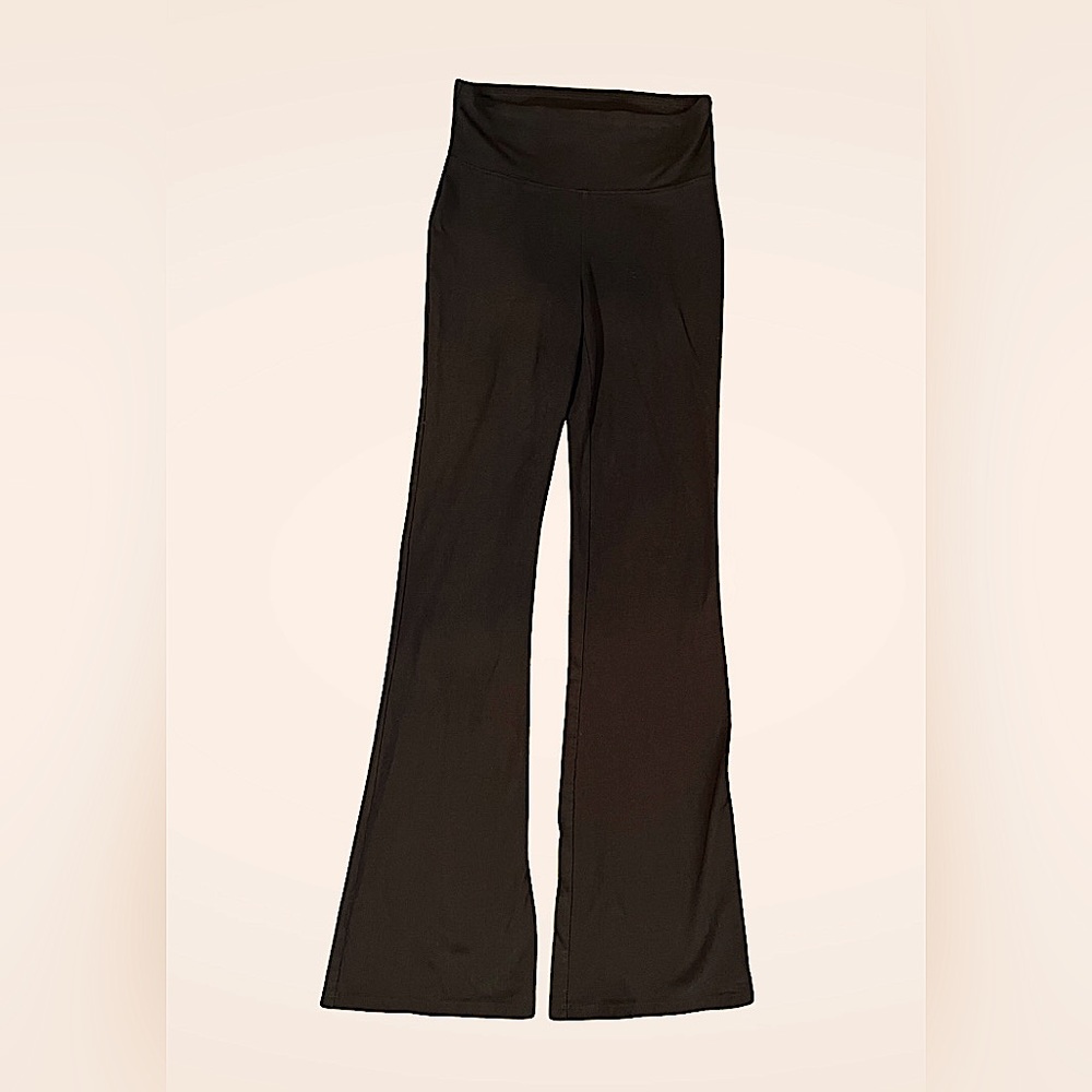 Black flared leggings, size XS